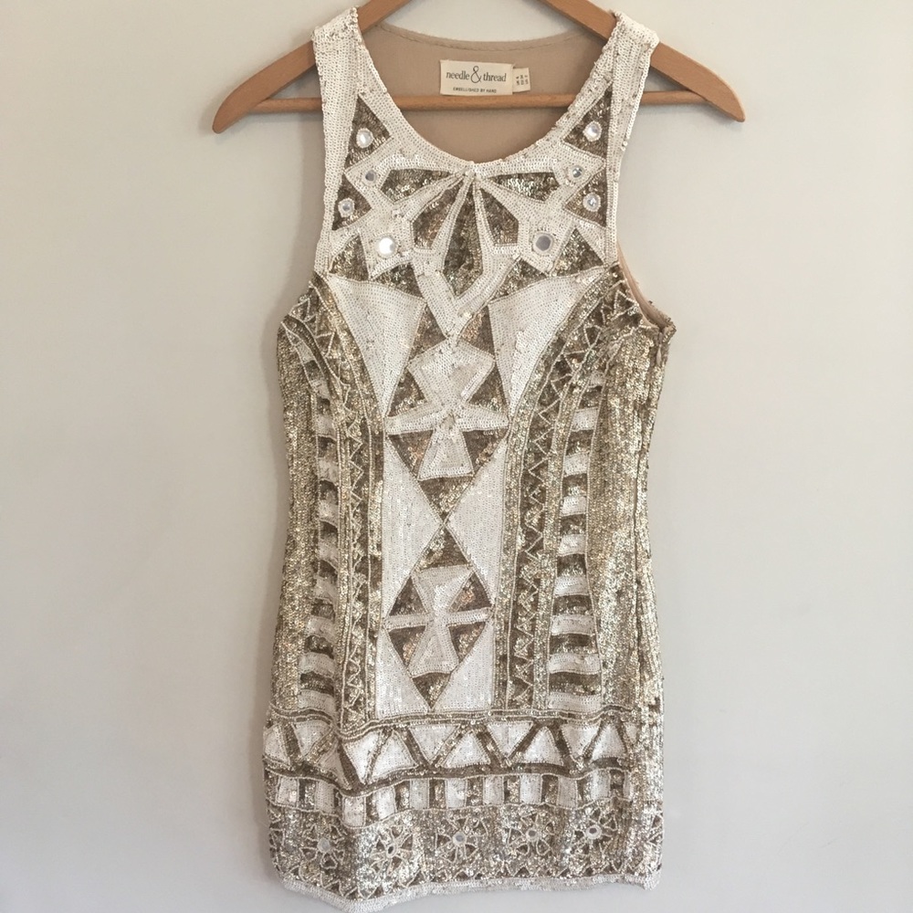 Needle & Thread Sunstone Mini Dress - Size 2